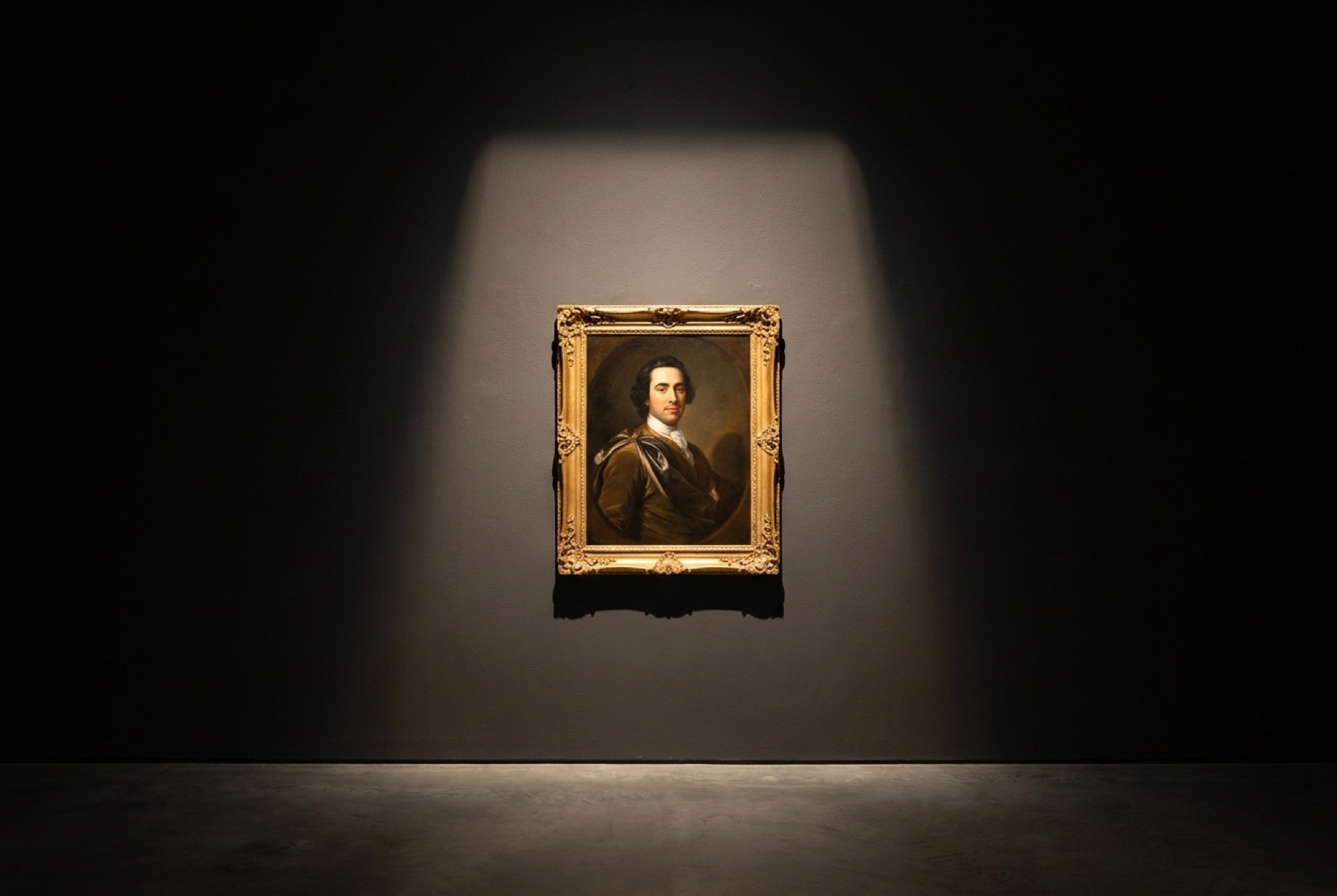 Artwork framed precisely by an Ilumitor fresnel fixture